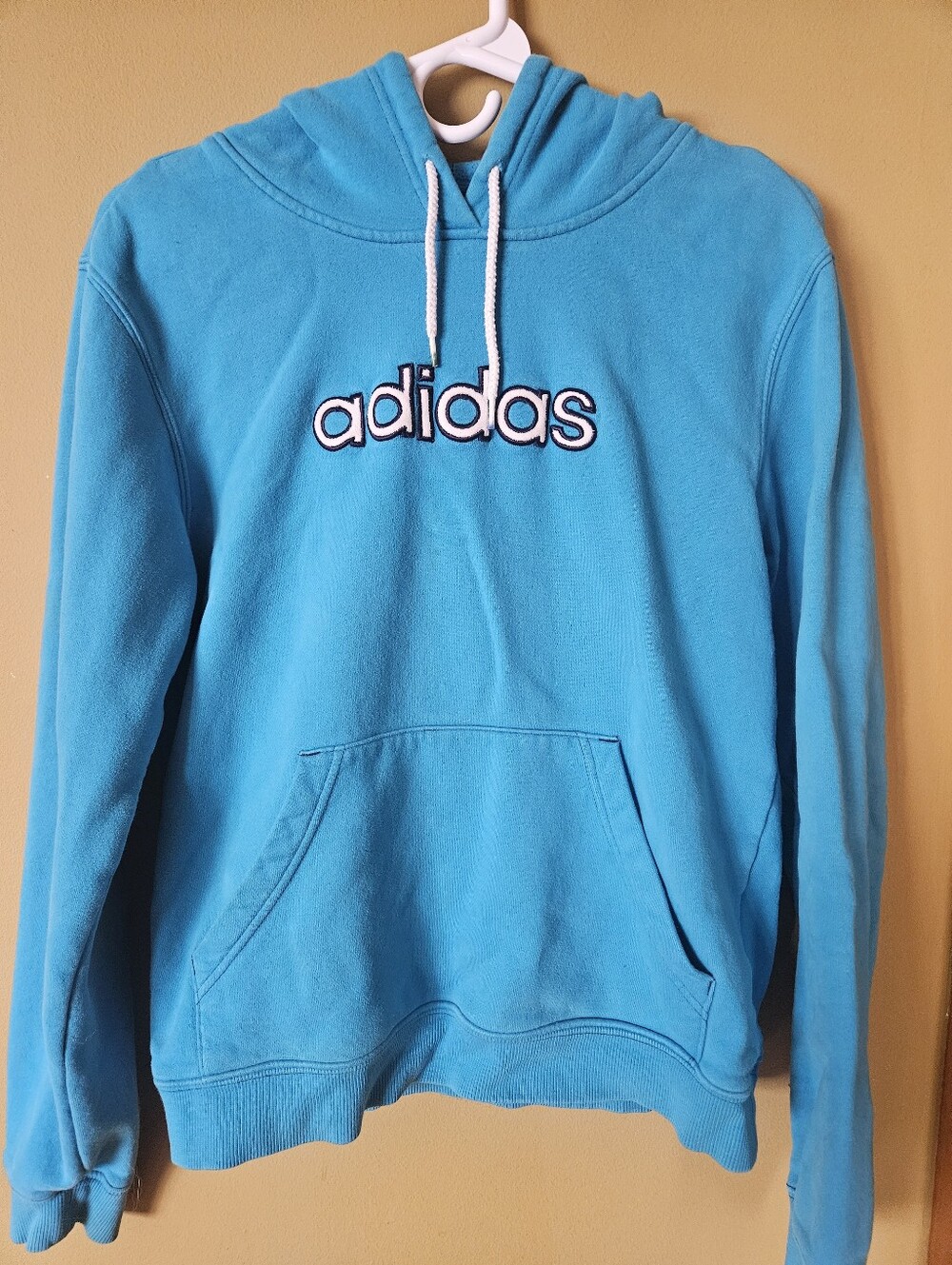 ADIDAS Womens Medium Blue Hooded Sweatshirt